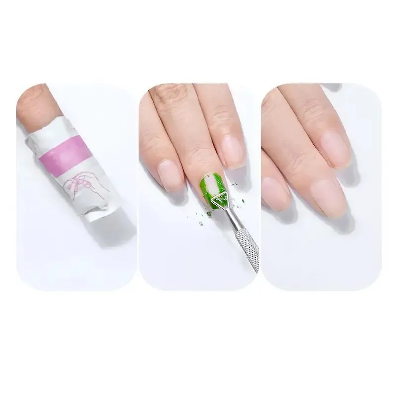 1 Pc Stainless Steel Cuticle Pusher Triangle Cuticle Peeler Scraper Remove Gel Nail Polish Nail Art Remover Tool