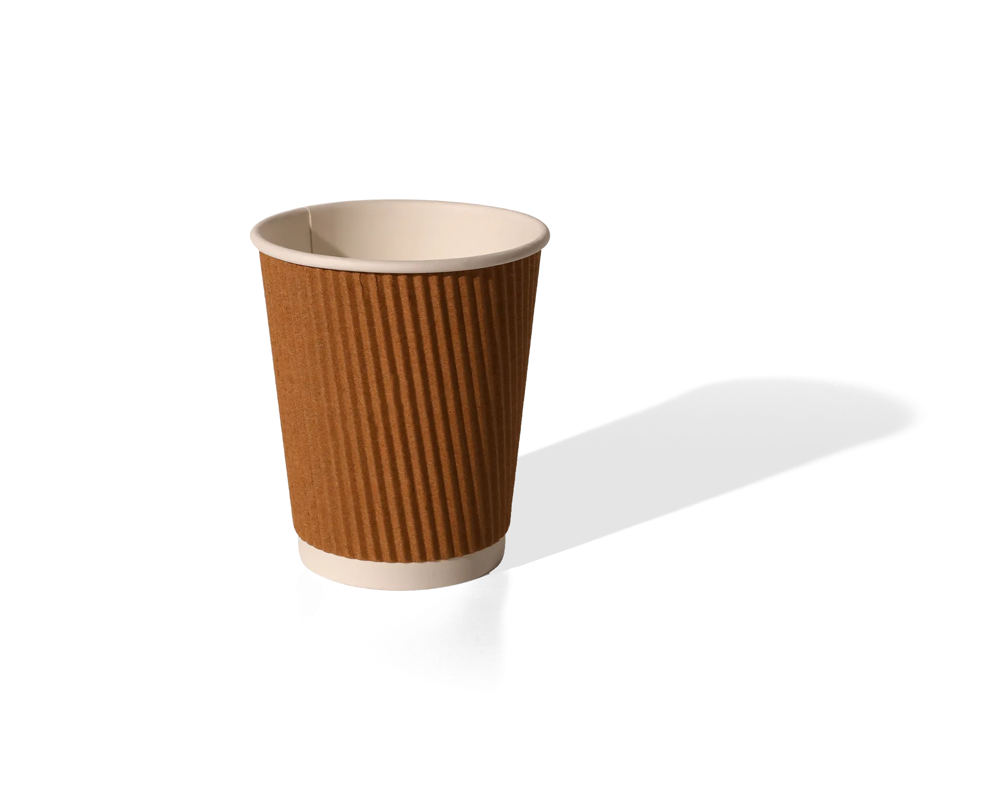 12oz Kraft Ripple Wall Coffee Cup Box x500 HVRWPAKC12