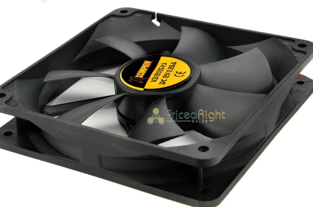 12V Thin Square Plastic Electric 6" x 1" Slim Rotary Cooling Fan FAN61 Xscorpion