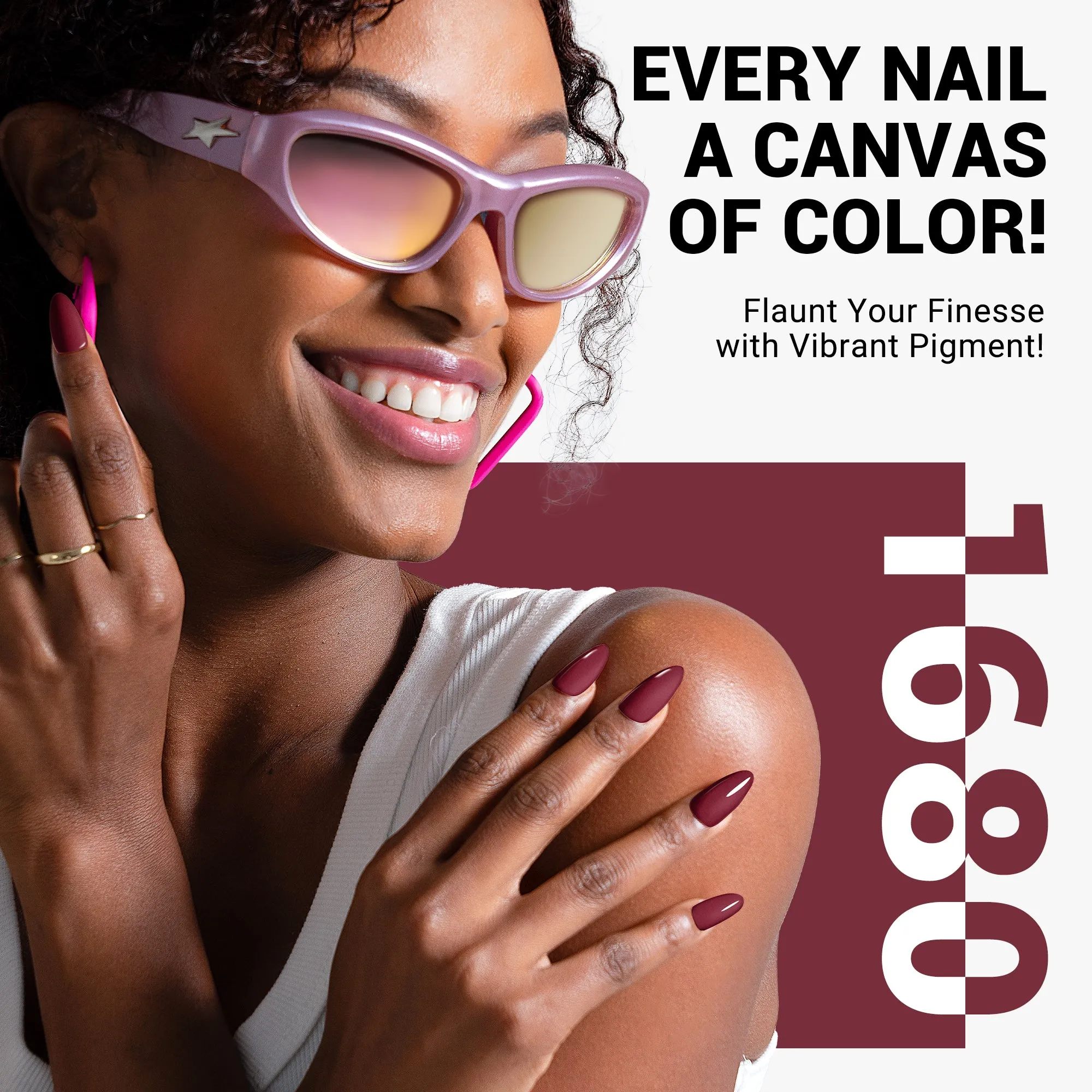 1680 Crimson Knit - Thick Gel Nail Polish(15ml)