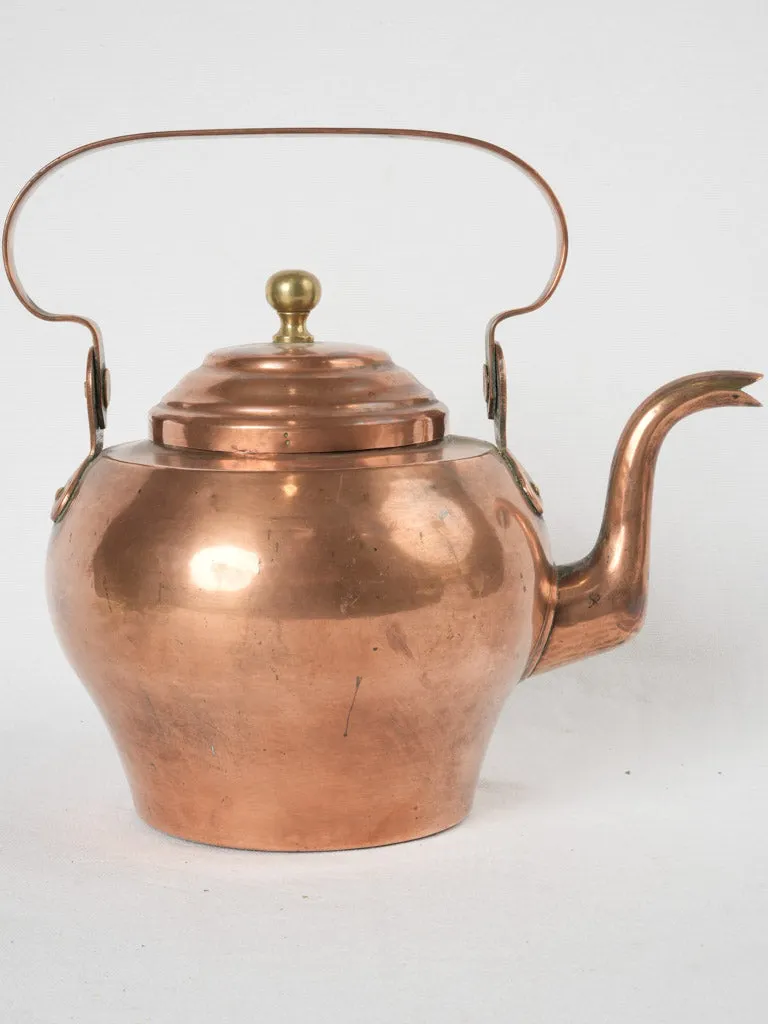 19th-century French copper kettle - 4 liter