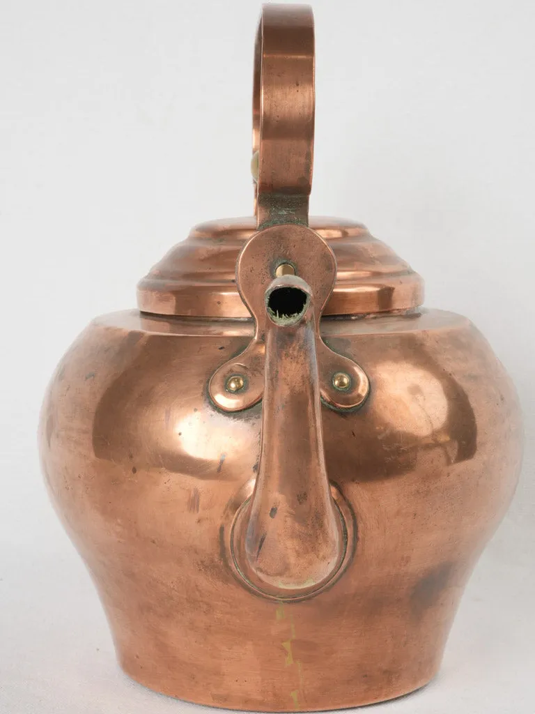 19th-century French copper kettle - 4 liter