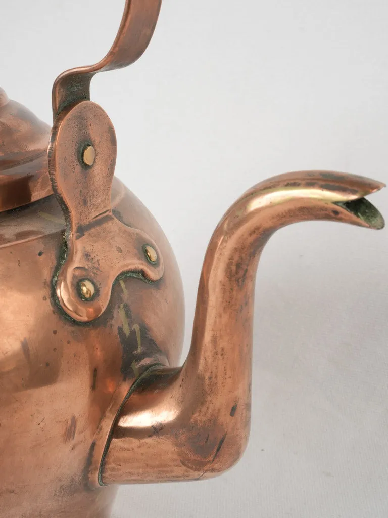 19th-century French copper kettle - 4 liter