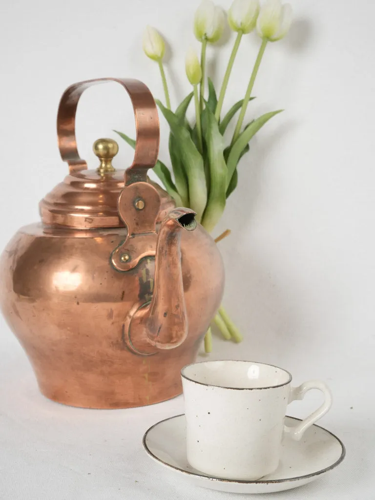 19th-century French copper kettle - 4 liter