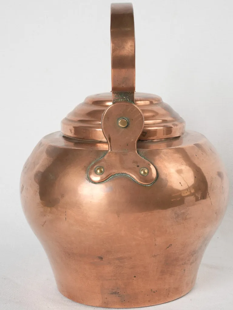 19th-century French copper kettle - 4 liter