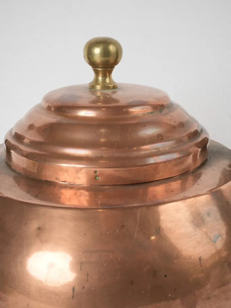 19th-century French copper kettle - 4 liter