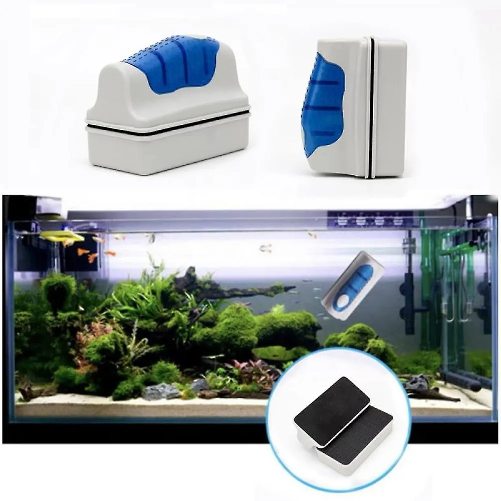 1pc Useful Floating Magnetic Brush Aquarium Fish Tank Glass Algae Scraper Cleaner Fish Aquarium Tank Tools