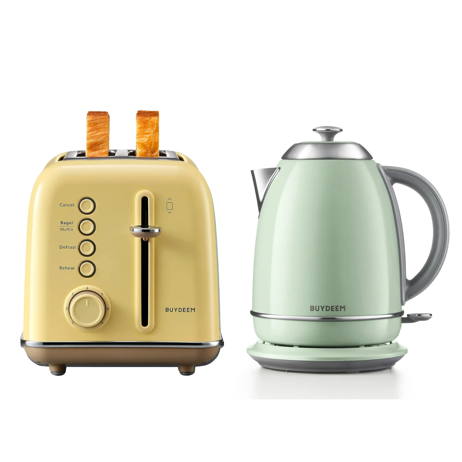 2-Slice Toaster with Electric Kettle