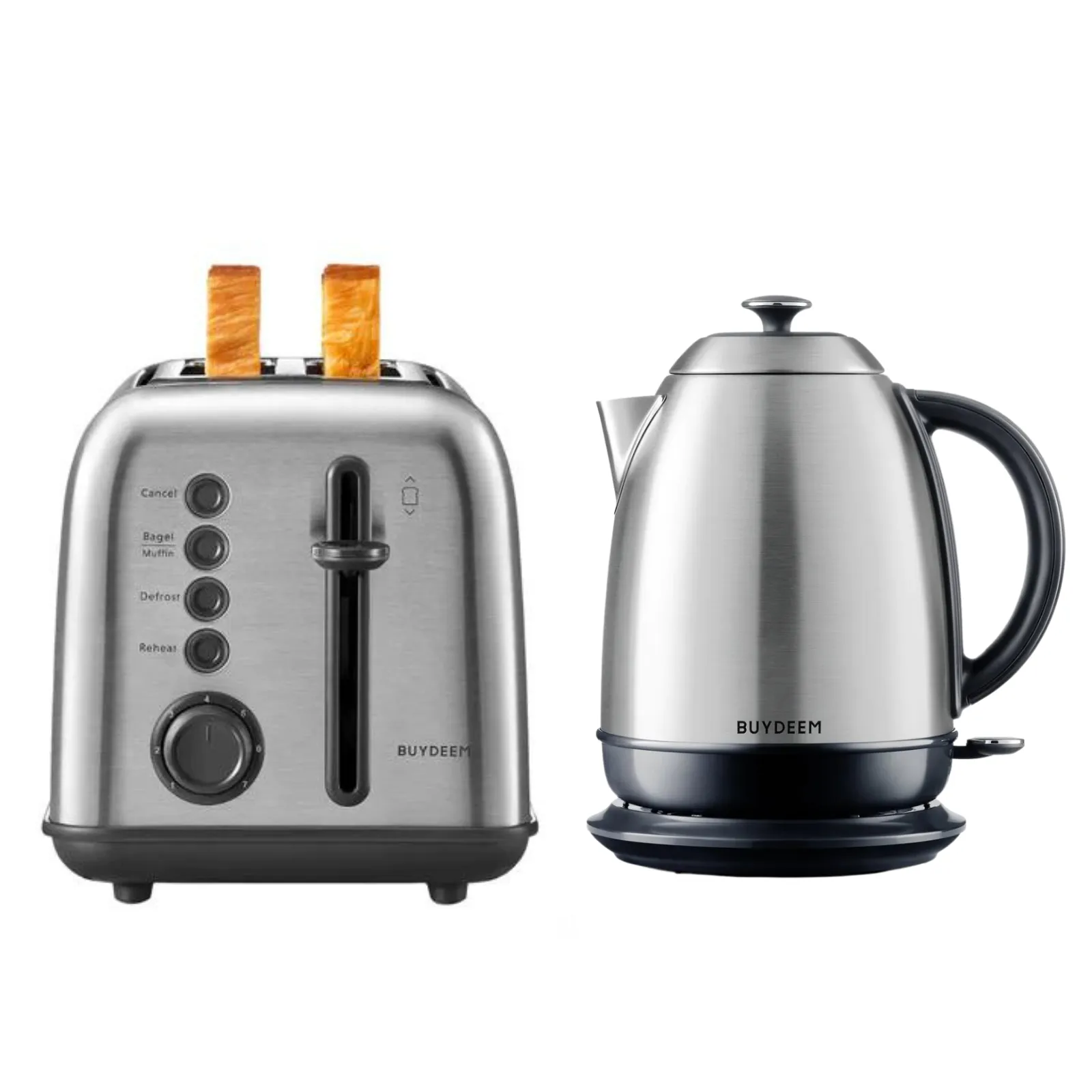 2-Slice Toaster with Electric Kettle