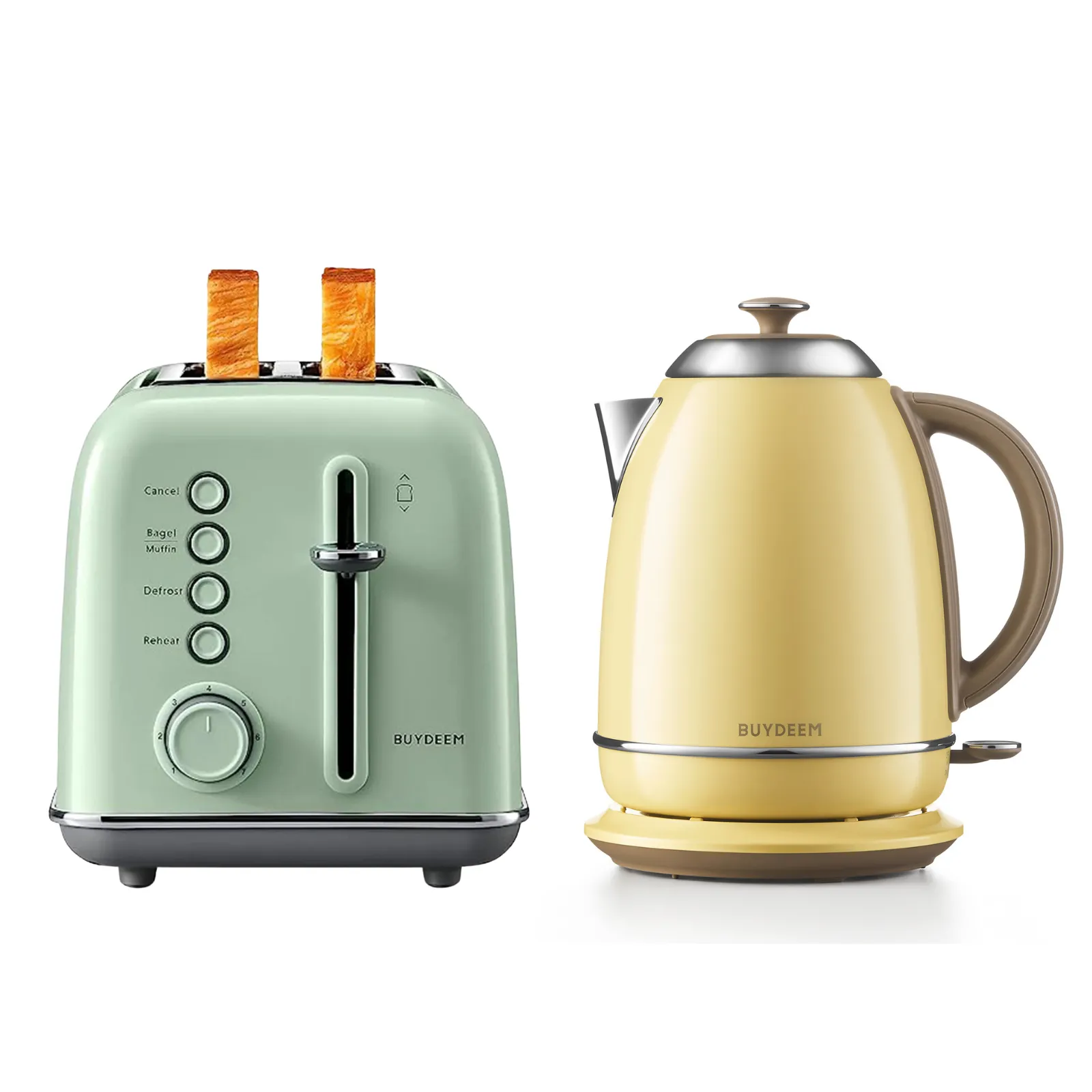 2-Slice Toaster with Electric Kettle