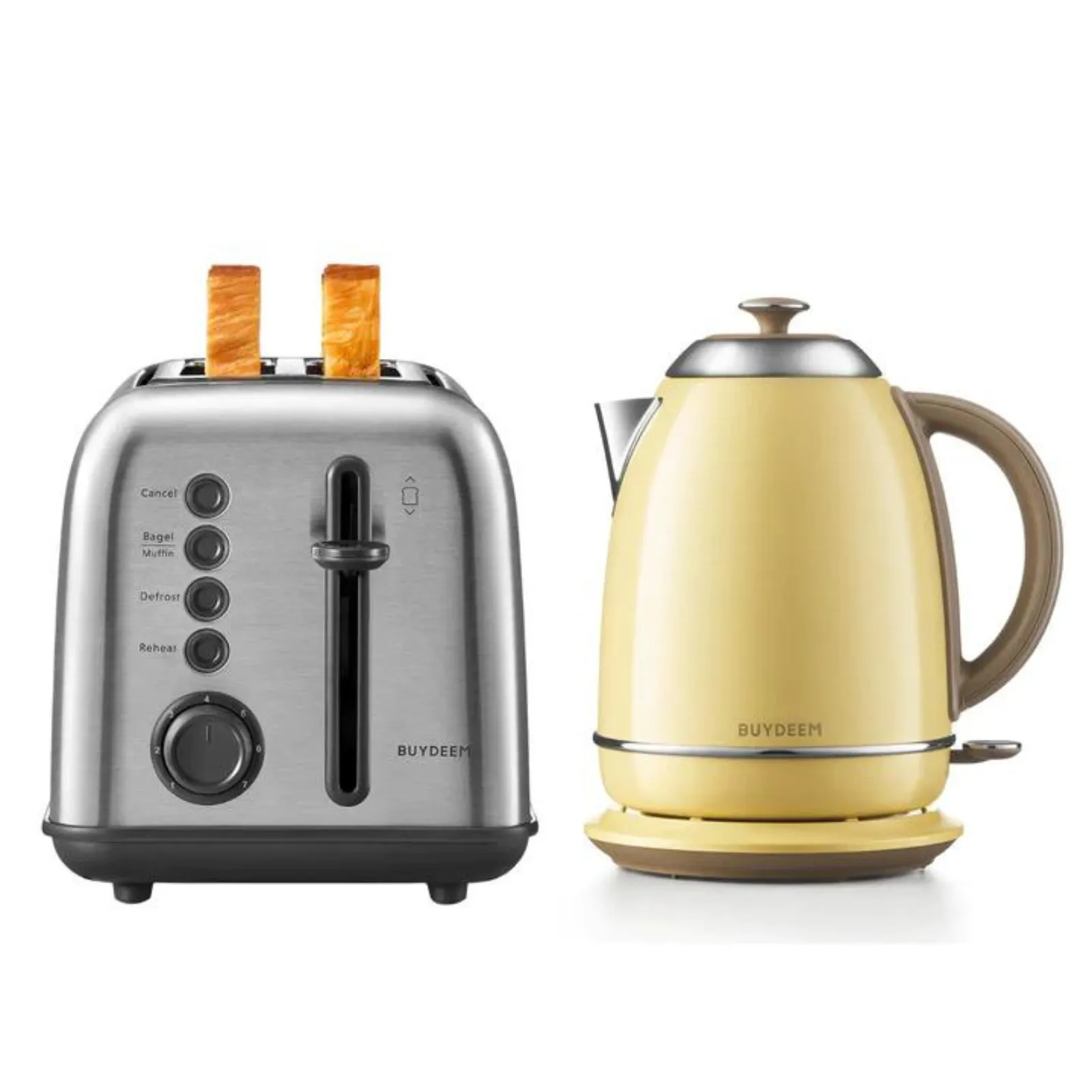 2-Slice Toaster with Electric Kettle