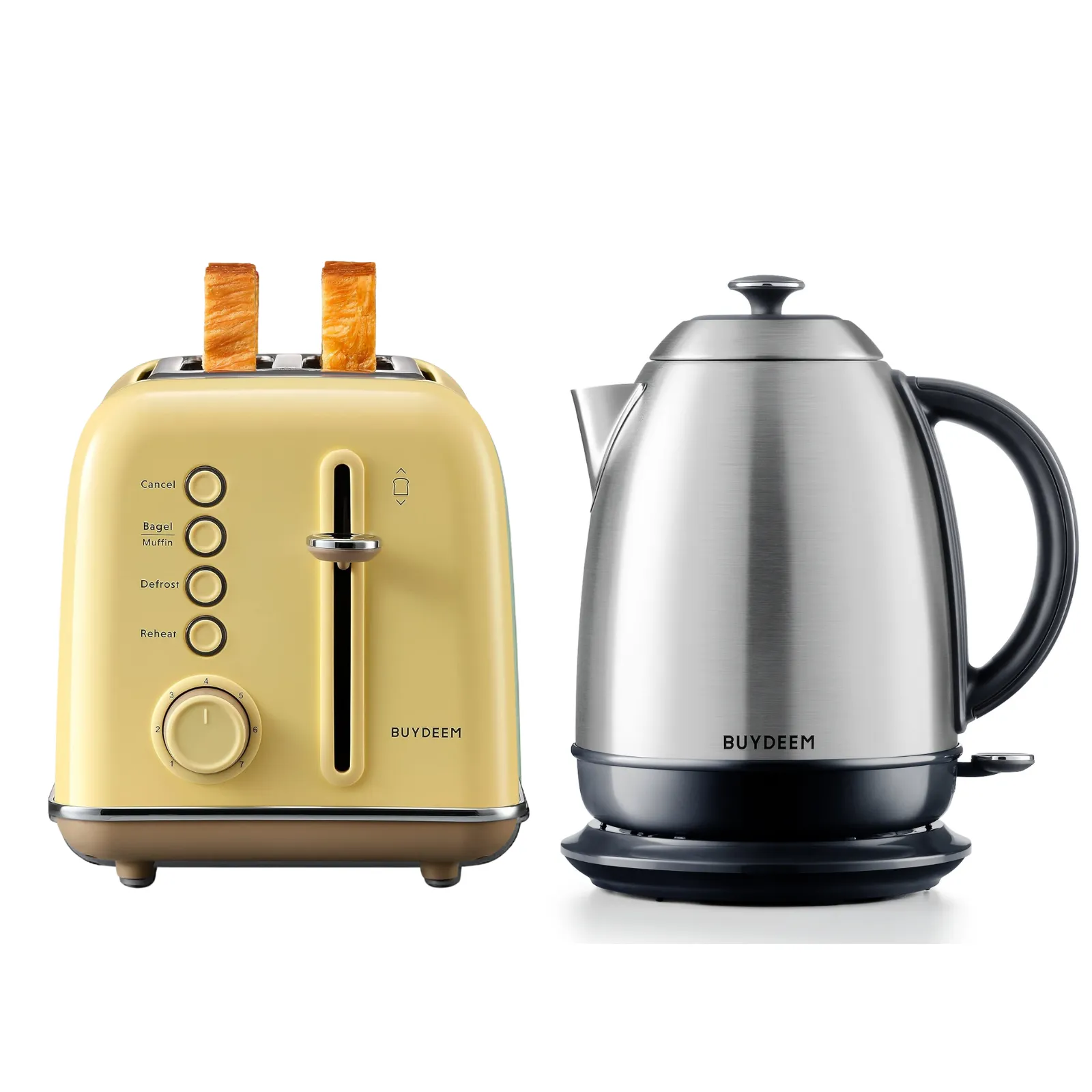 2-Slice Toaster with Electric Kettle