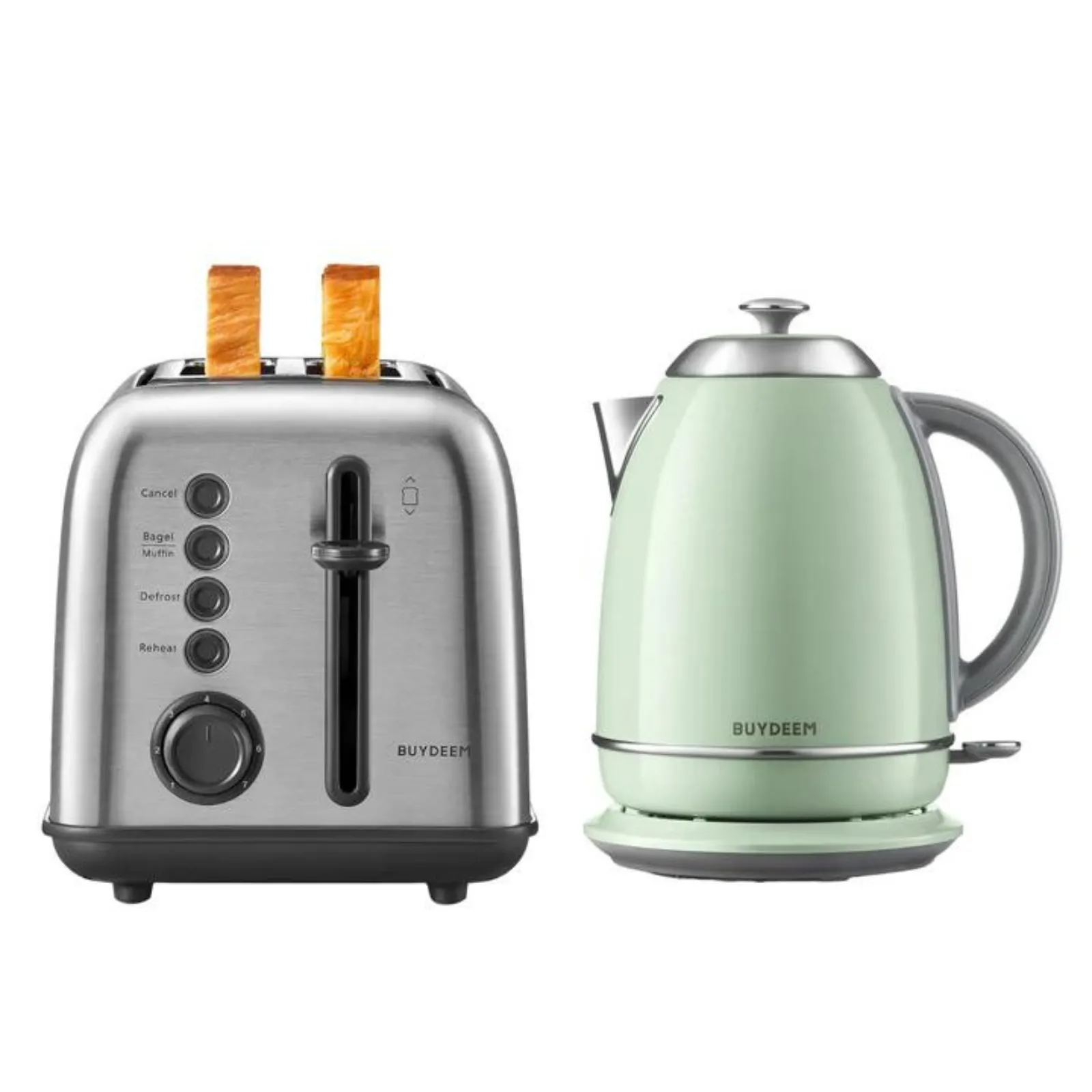 2-Slice Toaster with Electric Kettle