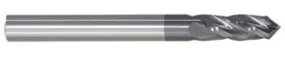 208-643753: 3/8in. Dia., 2-1/2in. Overall Length, 4-Flute, Carbide Drill Mill- SE, 60 deg, AlTiN, USA