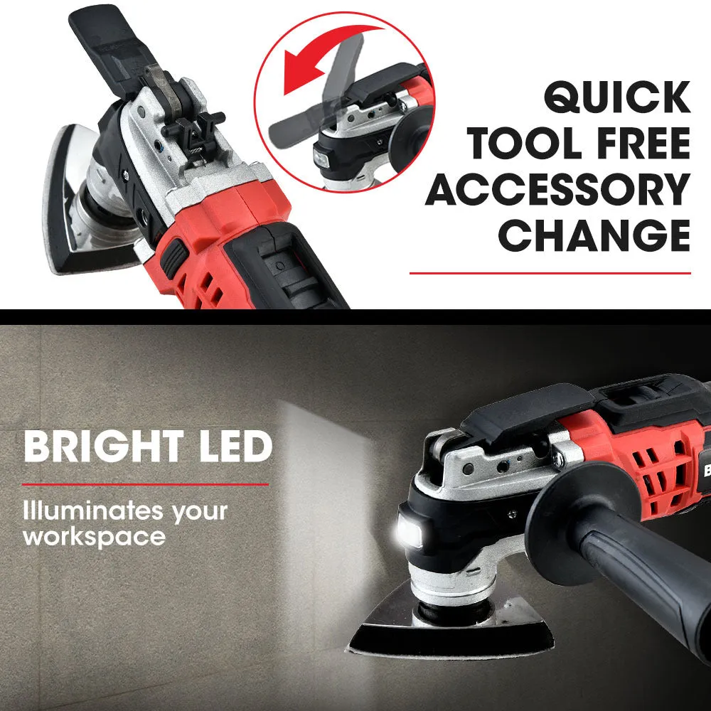 20V Cordless Oscillating Multi-Tool, 6-Speed LEDs - Baumr-AG