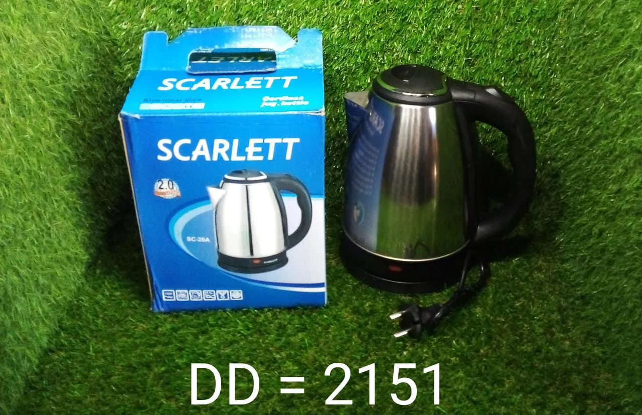 2151 Stainless Steel Electric Kettle with Lid - 2 l