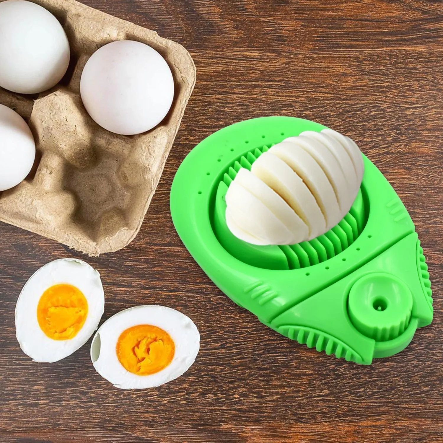 2697 2 in 1 Egg Opener Cutter used in all kinds of household and official places specially, for cutting and slicing of eggs etc.