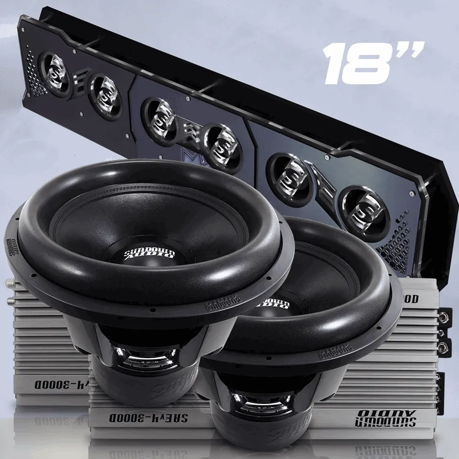 2x Sundown Audio SAEv4-3000.1D   2x Z-Series ZV6 18" D2   FREE Reflective BIG FAT Fannie