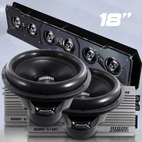 2x Sundown Audio SAEv4-3000.1D   2x Z-Series ZV6 18" D2   FREE Reflective BIG FAT Fannie