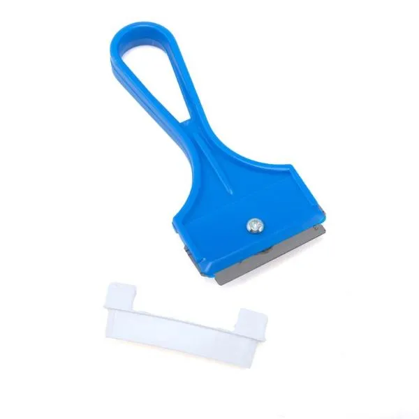 3 Pack Scraper Window & Glass Razor With Protective Cap - 10cm x 3.6cm