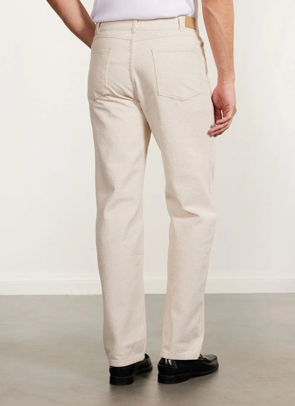 5 Pocket Twill Trousers | Ecru