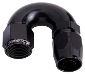 550 Series Cutter One-Piece Full Flow Swivel 180° Hose End -6AN AF556-06BLK