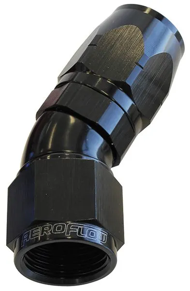 550 Series Cutter One-Piece Full Flow Swivel 30° Hose End -12AN AF557-12BLK