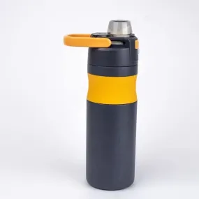 580ml Insulated Stainless Steel Bottle with Leak-Proof, Double-Wall Thermos for Hot & Cold (Grey)