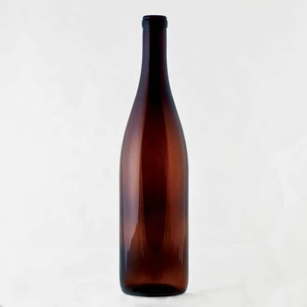 750 ml Amber Hock Wine Bottles, 12 Per Case