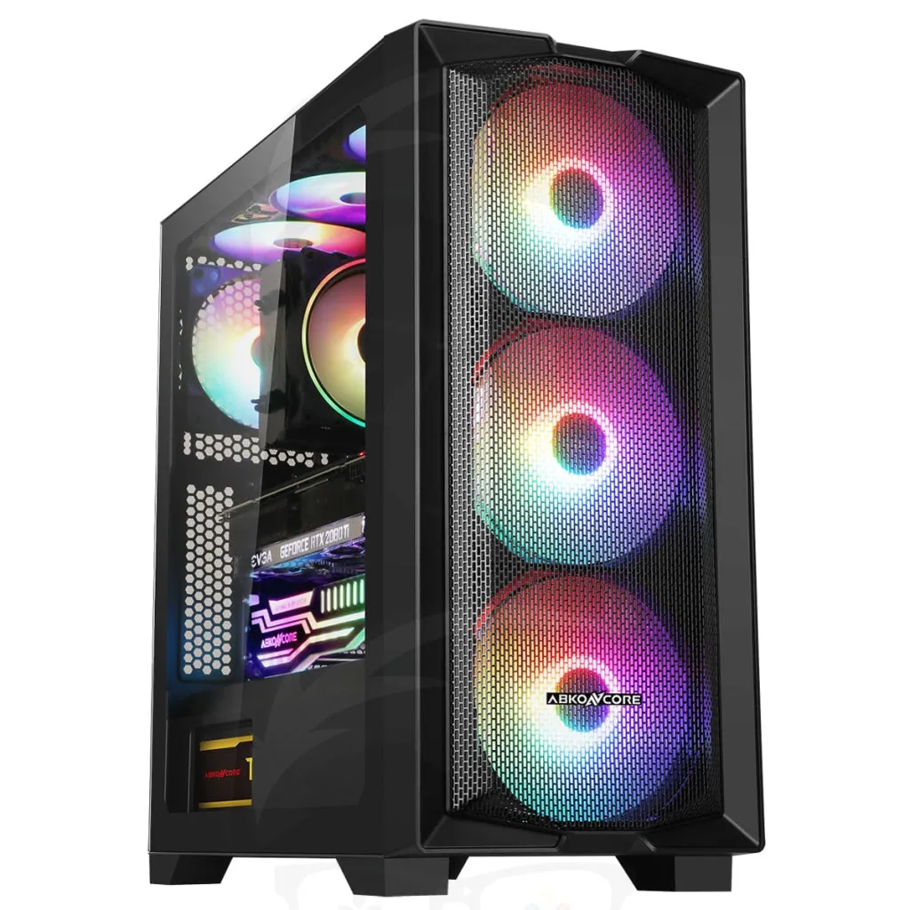 ABKONCORE H450X RGB 4 FAN GAMING CASE