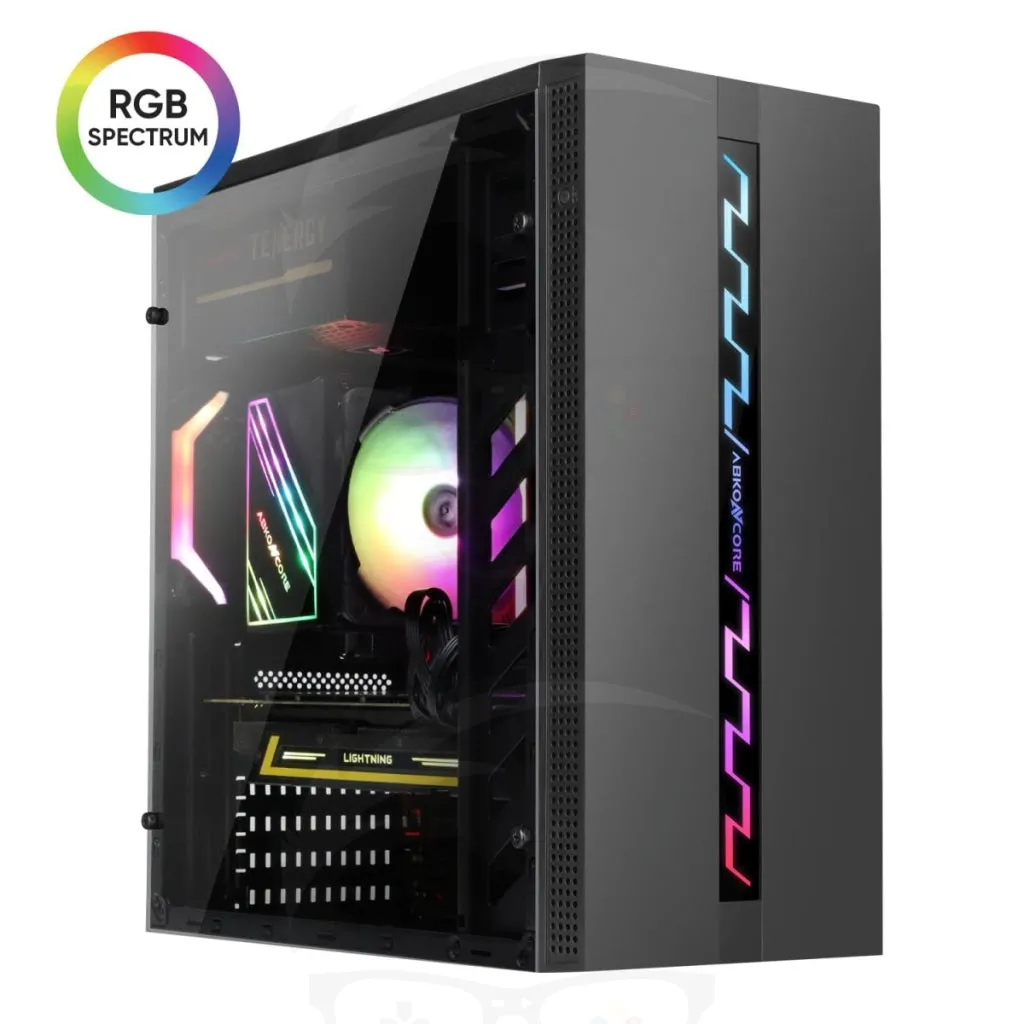 ABKONCORE L800 V1 Front RGB 1 FAN GAMING CASE