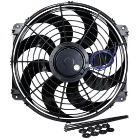 Allstar Performance Reversible Electric Fan  - 16" Curved Blade - 2350 CFM