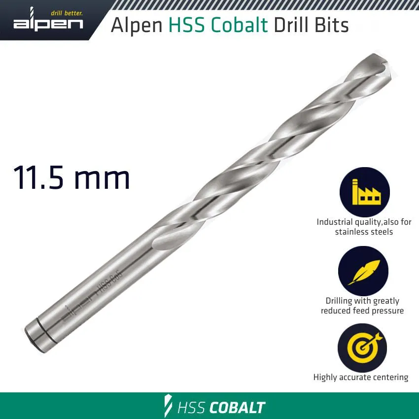 ALPEN HSS COBALT BULK DIN 338 RN,  11.5 ALP6130115