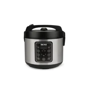 Aroma 20 Cup Digital Multicooker & Rice Cooker - Stainless Steel