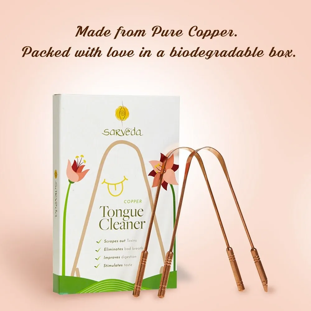 Ayurvedic Pure Copper Tongue Cleaner/Scraper