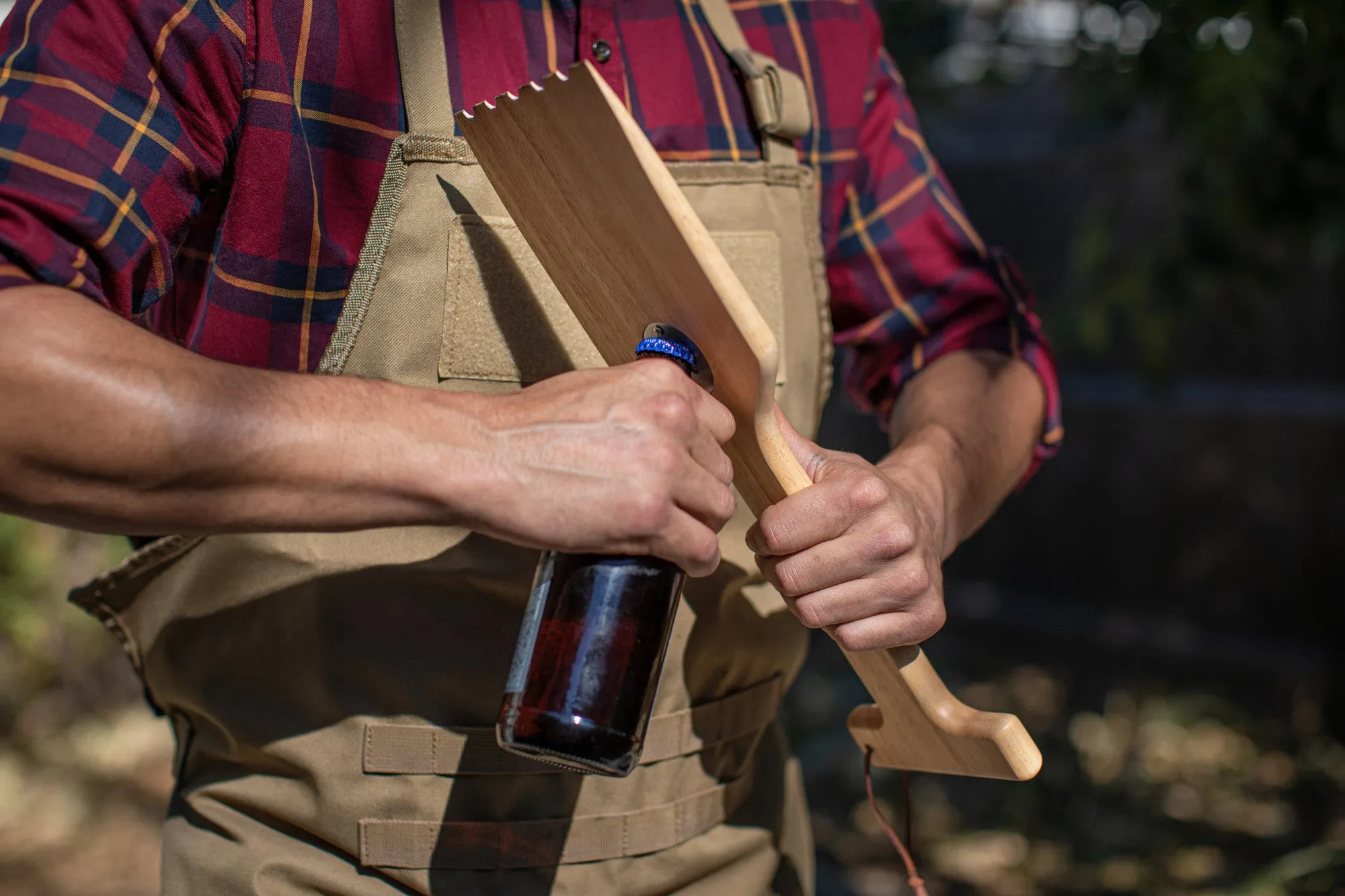 Baltimore Ravens - Hardwood BBQ Grill Scraper with Bottle Opener