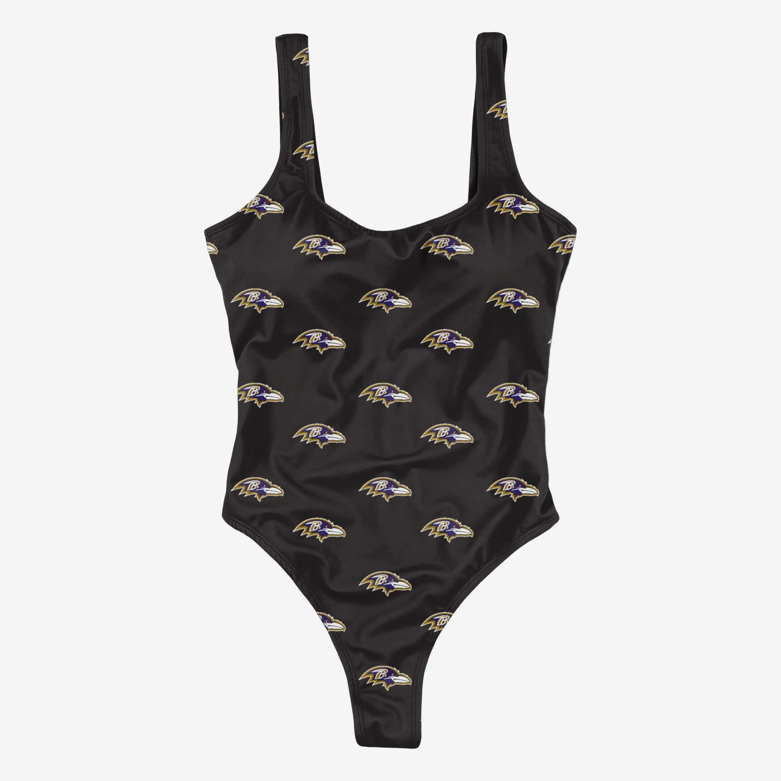 Baltimore Ravens Womens Mini Print One Piece Bathing Suit