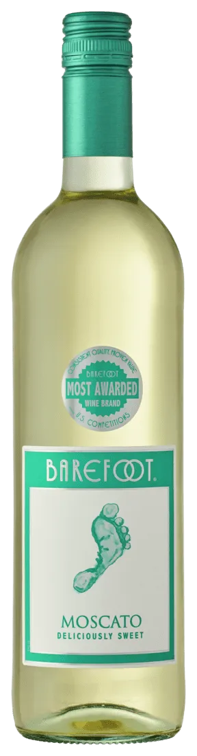 Barefoot Cellars Moscato White Wine, California, 750ml Glass Bottle