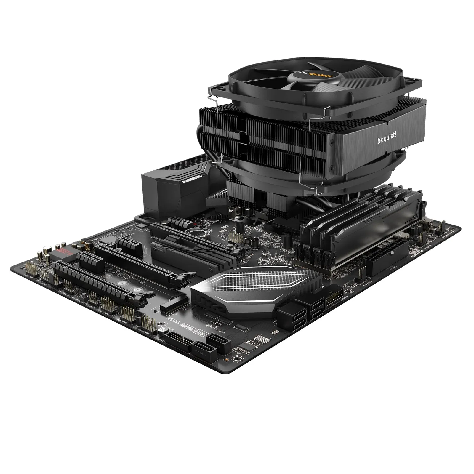 Be Quiet! BK031 Dark Rock TF 2 Heatsink & Fan, Intel & AMD Sockets, Dual Silent Wings Fans, Fluid Dynamic, 230W TDP