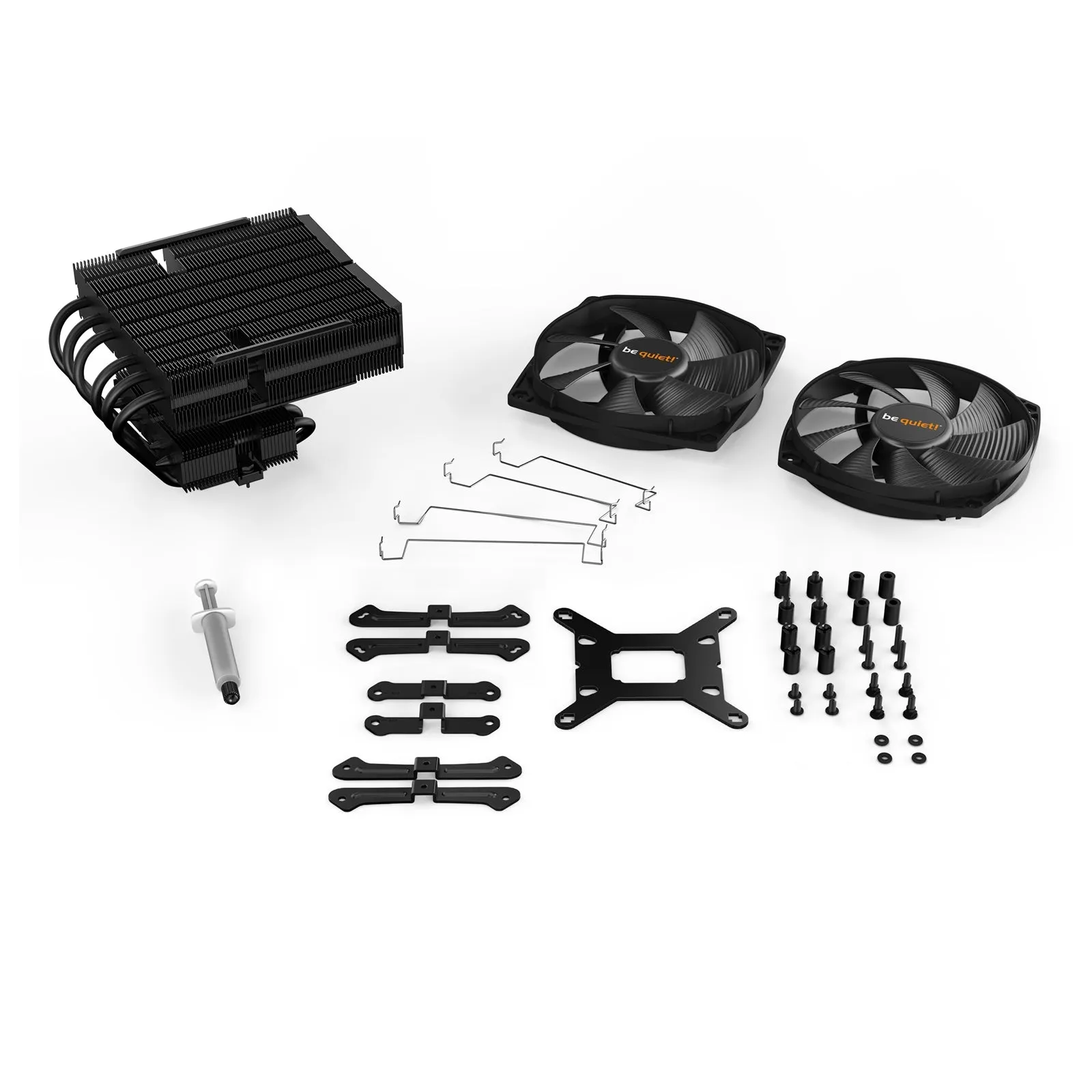 Be Quiet! BK031 Dark Rock TF 2 Heatsink & Fan, Intel & AMD Sockets, Dual Silent Wings Fans, Fluid Dynamic, 230W TDP