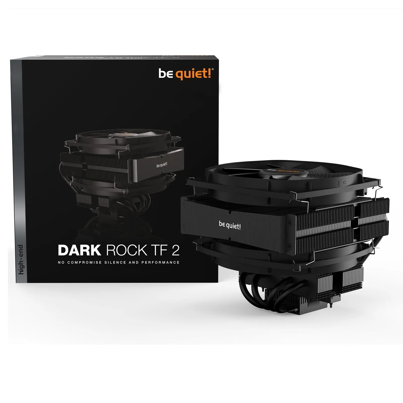 Be Quiet! BK031 Dark Rock TF 2 Heatsink & Fan, Intel & AMD Sockets, Dual Silent Wings Fans, Fluid Dynamic, 230W TDP