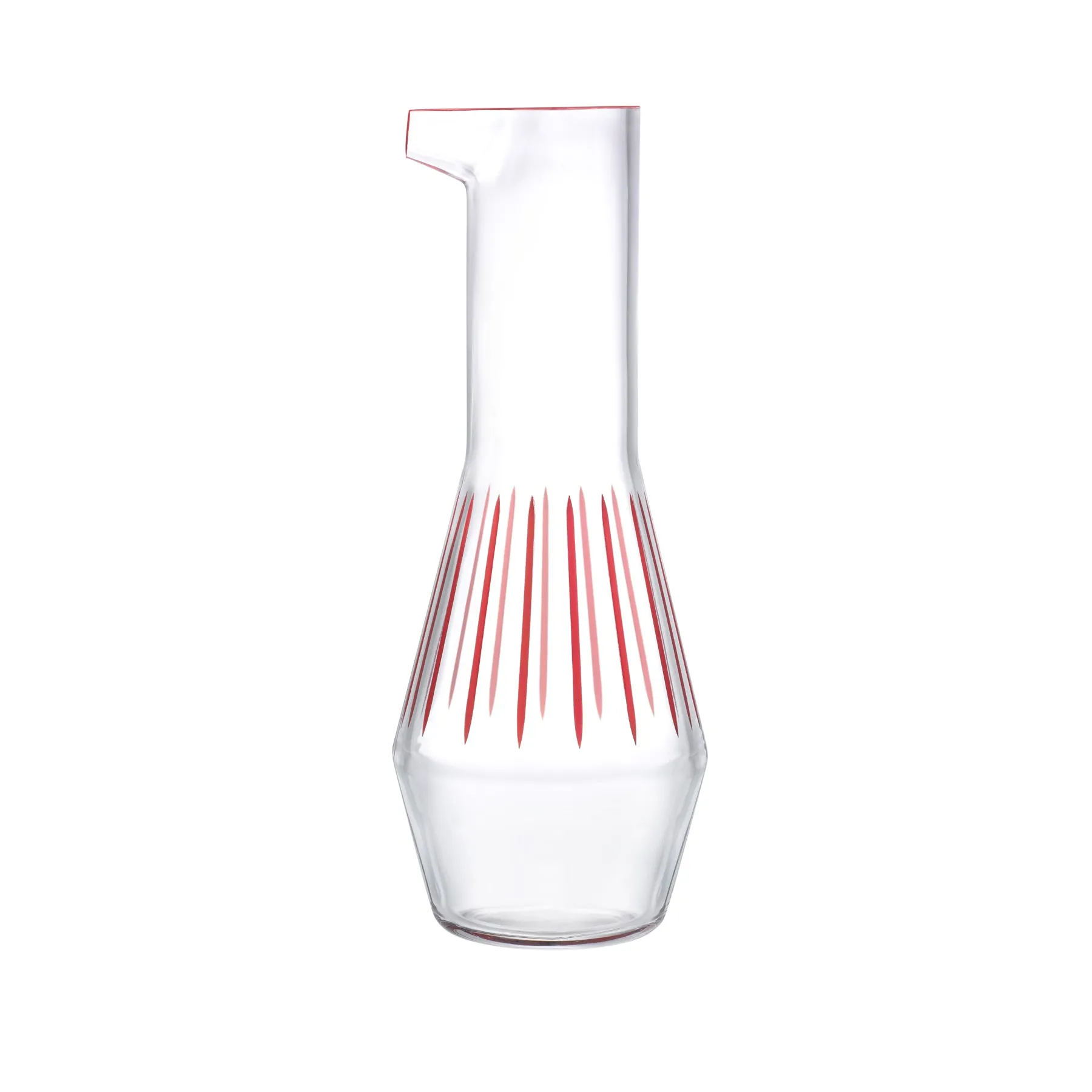 Beak Carafe Red Striped