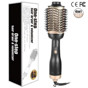 Blow Dryer with Comb Hot Air Brush Curling Brush Wand One Step Volumizer Hair Dryer