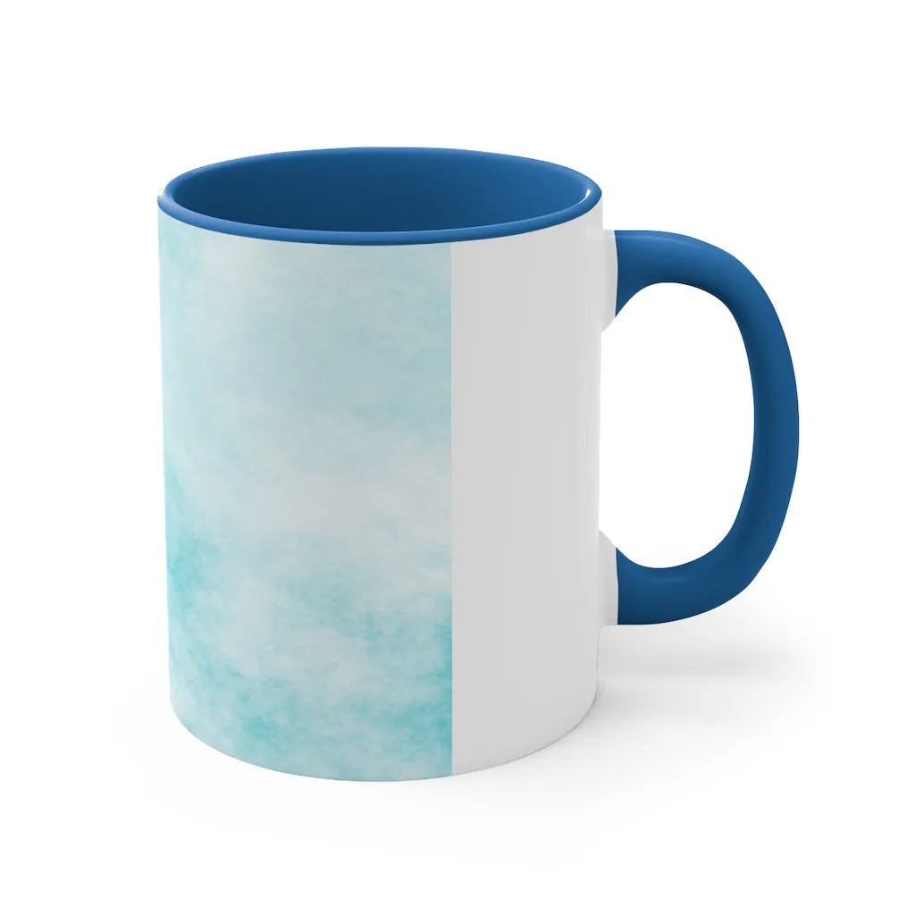 Blue Clouds Accent Coffee Mug, 11oz