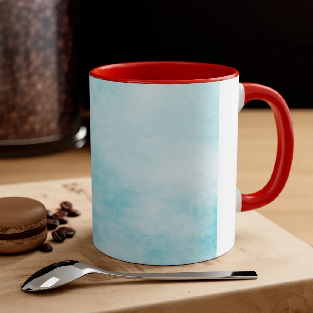 Blue Clouds Accent Coffee Mug, 11oz