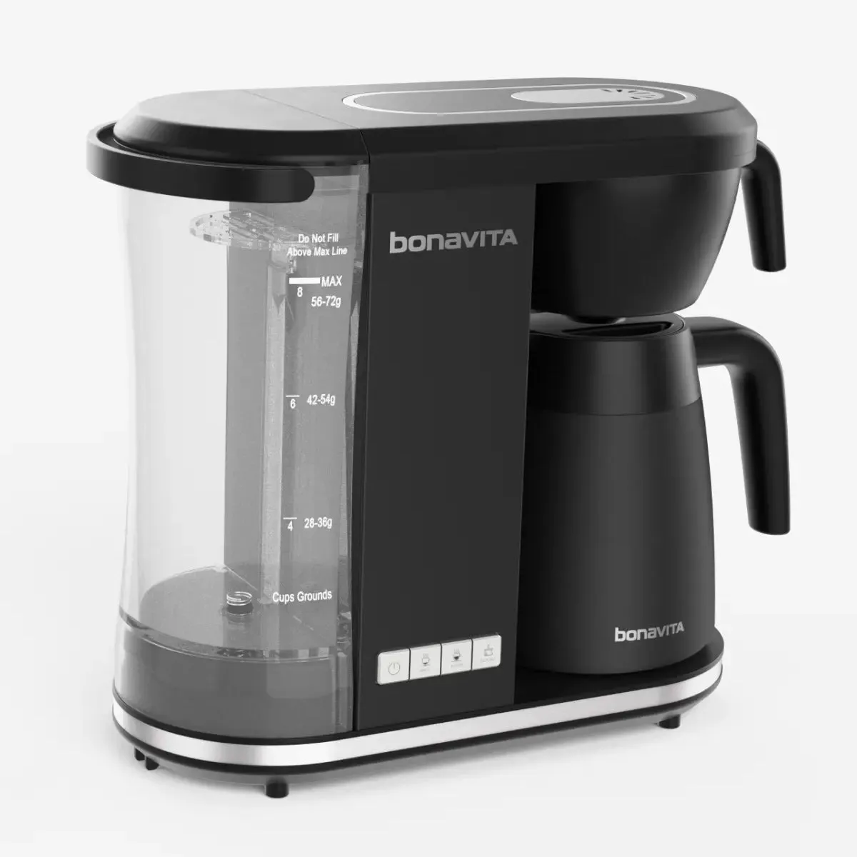 Bonavita Enthusiast 8-Cup Coffee Maker, Matte Black Thermal Carafe #BVC2201TS-MB