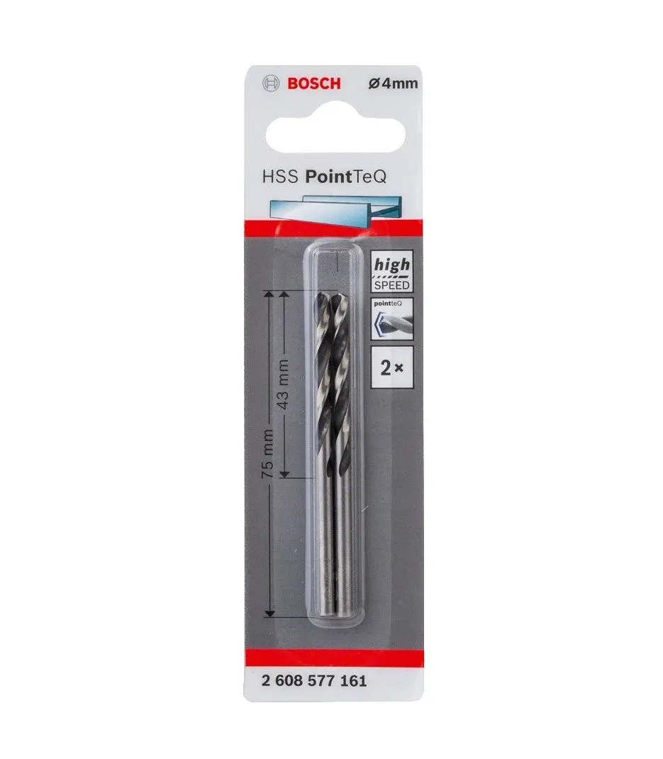 Bosch | Drill Bit HSS PointTeQ 4,0mm 2Pc