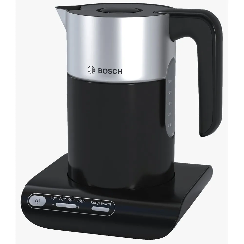 Bosch Styline TWK8633GB 1.5 Litre Cordless Electric Jug Kettle, Black