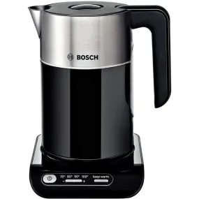 Bosch Styline TWK8633GB 1.5 Litre Cordless Electric Jug Kettle, Black