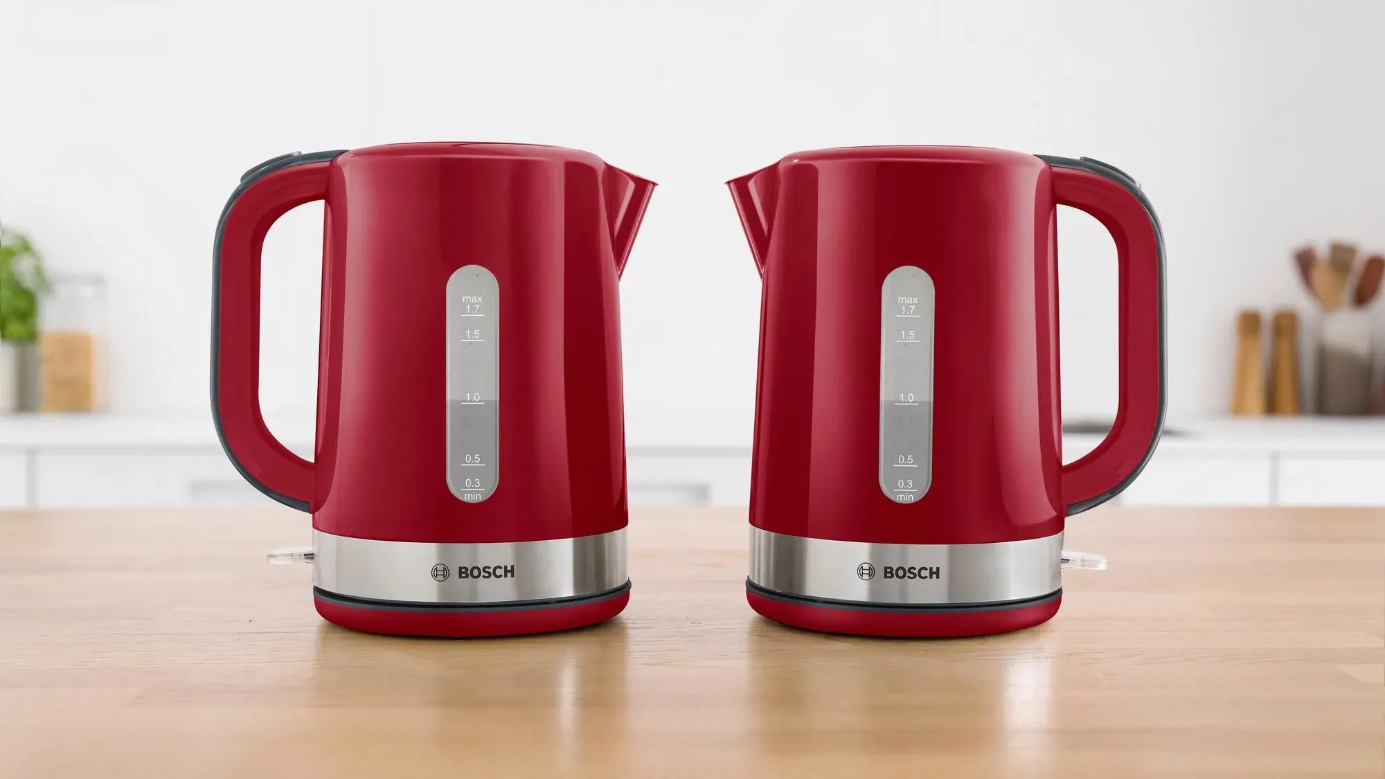 Bosch Twk6a514 Electric Kettle 1.7 L 2200 W Grey, Red